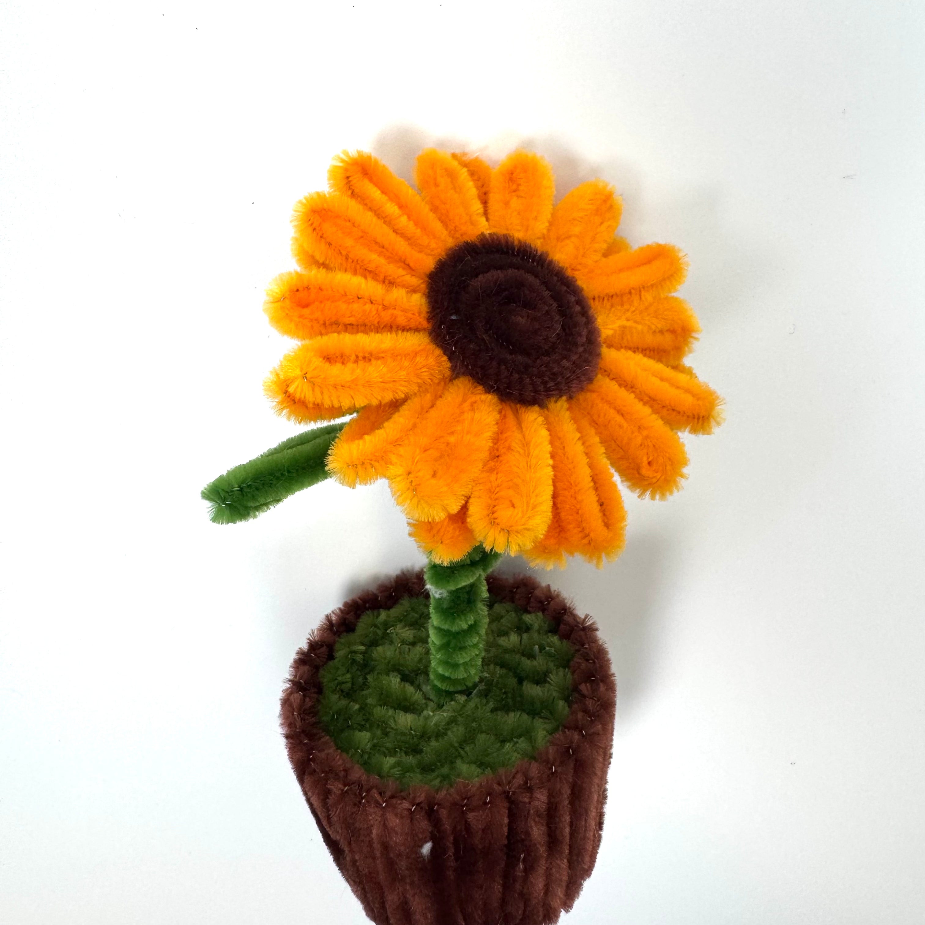 Sunny Sunflower Pot